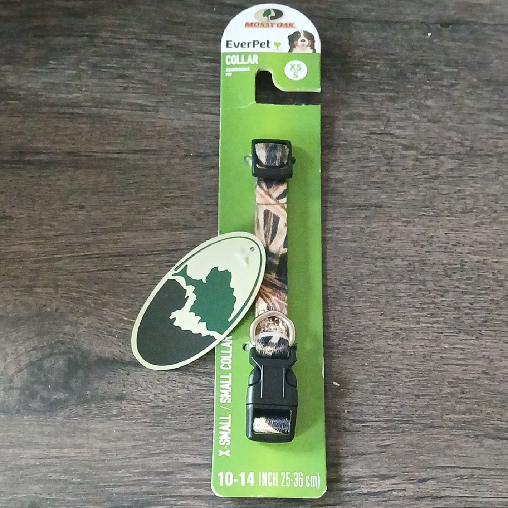 Mossy Oak Camouflage Dog Collar NWT Size XS/S
